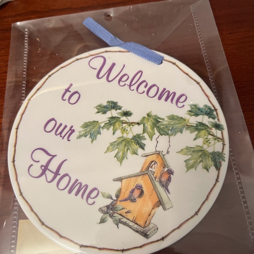 NWOT - “Welcome to Our Home” Ceramic Plaque - Picture 7 of 7